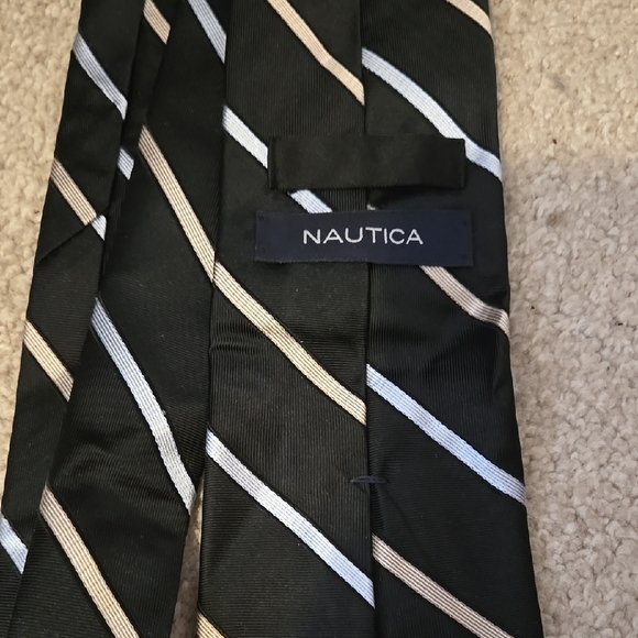 Nautica Other - Nautica Men's Black Striped Tie VINTAGE